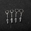 Pendientes Anime Jujutsu Kaisen Fushiguro Toji Modelo de Arma Colgante Clips para Orejas para Mujeres Hombres Joyería