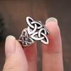 Mode Schlichter Wikinger Keltischer Knoten Ring für Männer Frauen Punk 316L Edelstahl Wikinger Partnerringe Schmuck Geschenk Dropshipping
