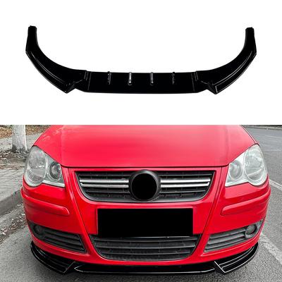 Lèvre de Spoiler Diffuseur Splitters BodyKit Bavettes Cache Protection Garniture de Pare-chocs Avant pour Volkswagen Polo MK4 9N 2005 2006 2007 2008