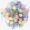 200Pcs Patchwork Craft Flower Button Head Pins Quilting Tool Sewing Accessorie