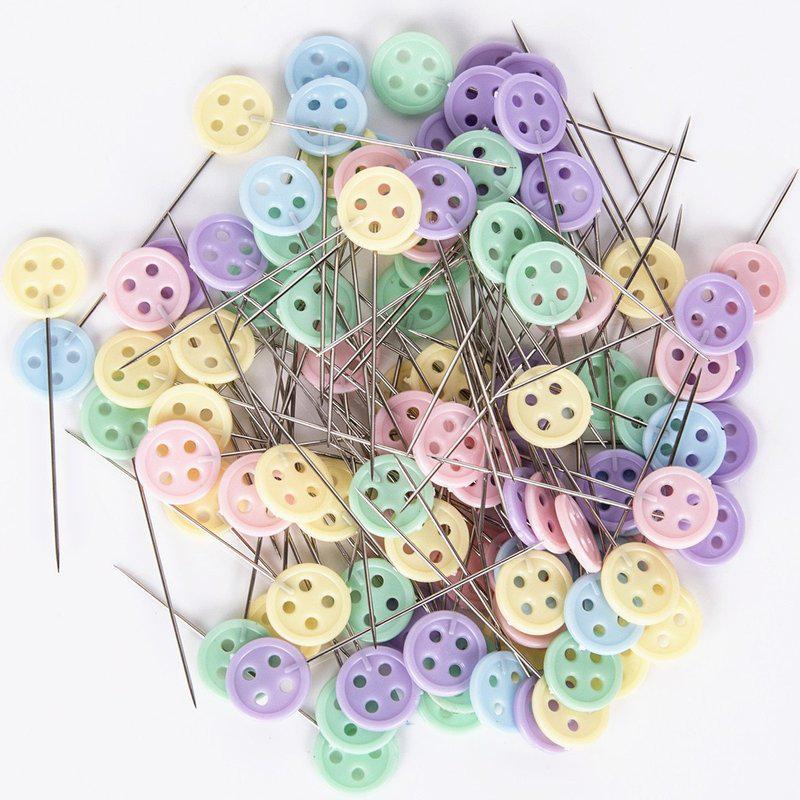 200Pcs Patchwork Craft Flower Button Head Pins Quilting Tool Sewing Accessorie