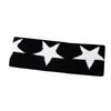 Ladies' Black Anti Slip Embroidered Sports Headband, Soft And Breathable, Hair Accessory For Running, Cycling, Yoga