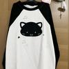 Soft Kawaii Kitten Anime Long Sleeve T-Shirt