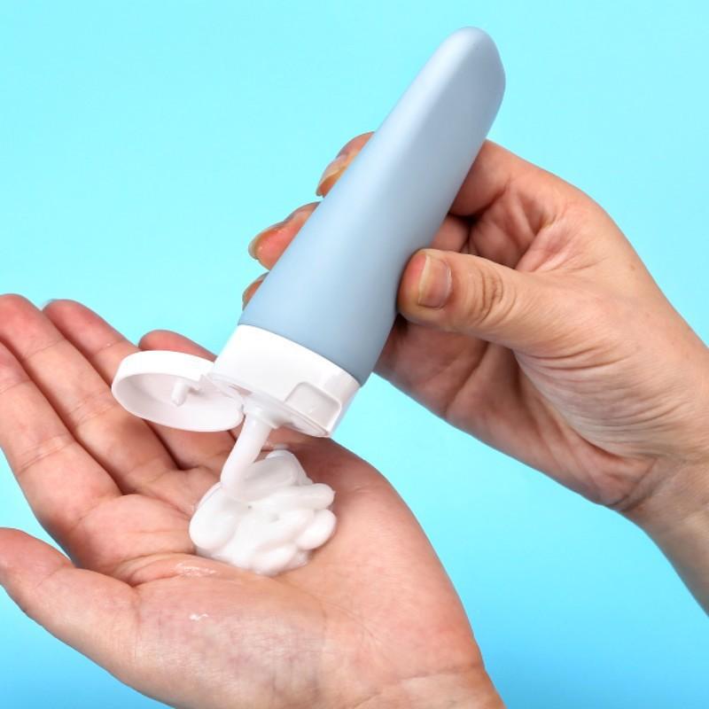 60ml Squeeze Plastik Reiseflaschen Set für Duschgel, Shampoo und Kosmetik Nordischer Stil