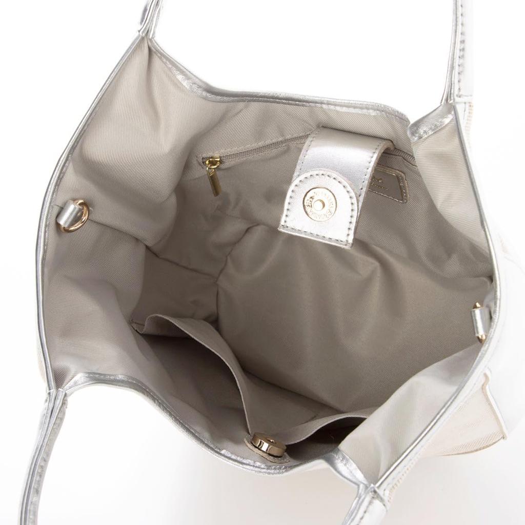 Canvas and Cowhide Trimmed Tote [Perche] 2-Way