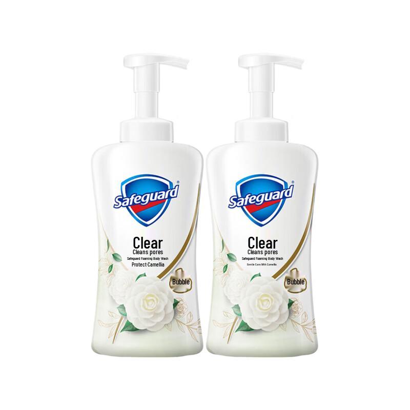 

Safeguard Gentle Care Camellia Scent Foaming Body Wash, 2 x 500g Twin Pack