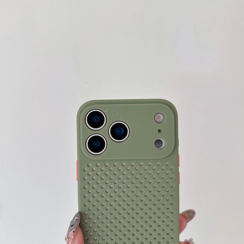 Heat Dissipation Breathable Cooling Phone Case For iPhone 17 Air 16 16e 15 14 13 12 Mini 11 Pro Max Plus Soft Silicone Cover