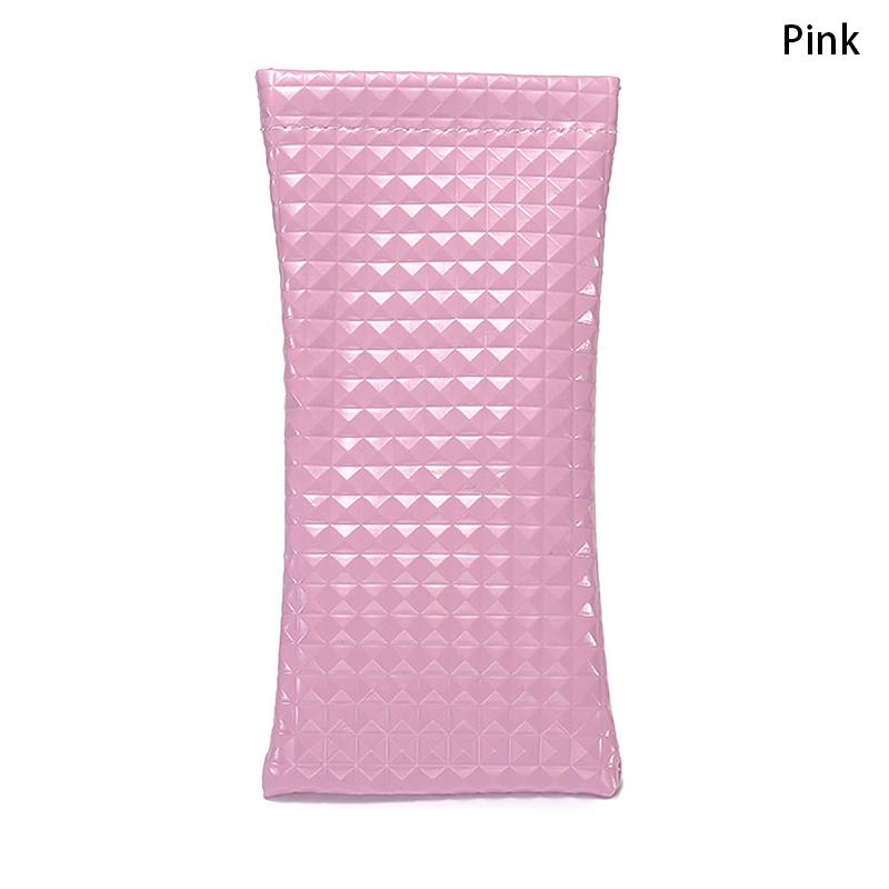 Candy Color Pu Leather Sunglasses Bag For Women Men Glasses Case Wallet Storege Cases Portable Waterproof Glasses Storege Bags