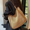 Large Capacity Straw Woven Bag Women's New Simple Woven Bag Seaside Vacation Beach Shoulder Tote Bag