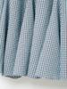 Women's 2025 Plaid Wave Style Wide Hem Midi Skirt