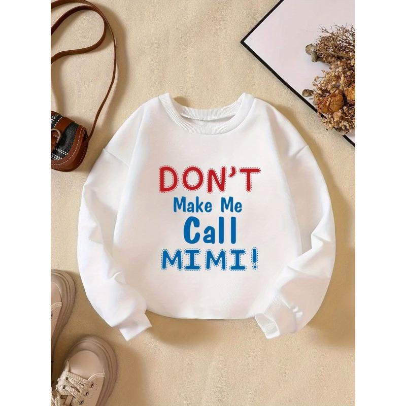Kids Sweatshirt Creative Letter Pattern Stylish Casual Round Neck Sweatshirt Suitable for Everyday Parties, Vacations, And Gifts