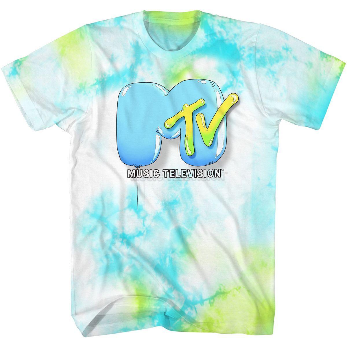 26 MTV Music Television 80s 90s Tie Dye Bubble Logo Mtv Tee Shirt New Unisex T-Shirt L