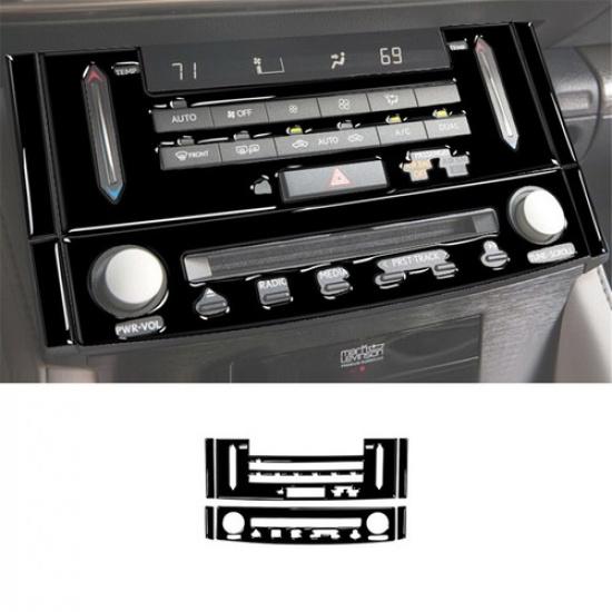 6Pcs Glossy Piano Black Central Console Cover Trim For Lexus RC300/350/200t