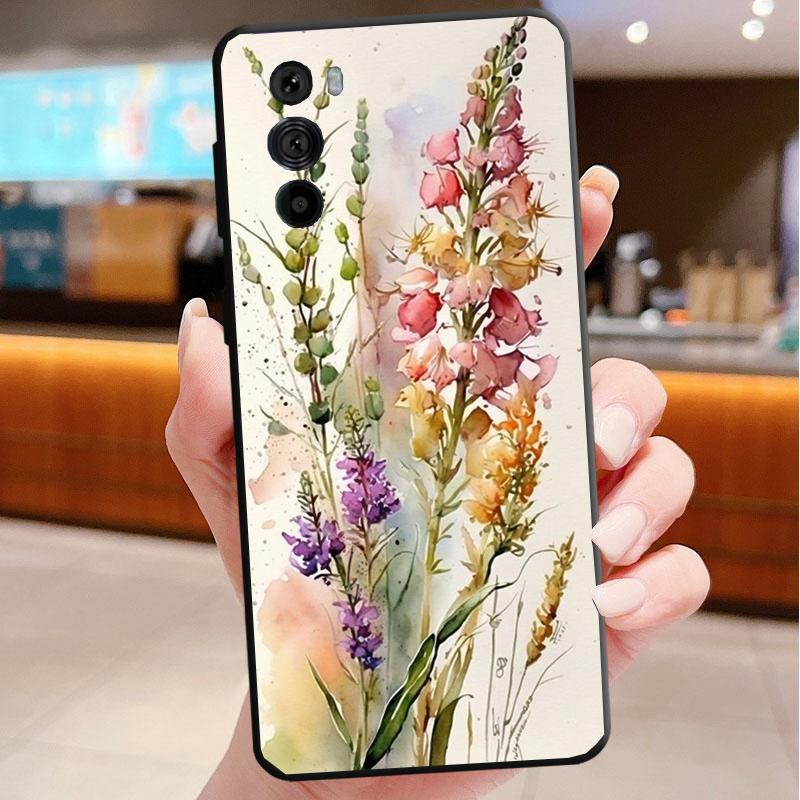 

Phone Case For Motorola Edge 50 40 Pro 60 50 40 30 Ultra Neo Fusion Moto G85 G72 G53 G54 G84 G13 G32 Flower Art Aesthetic Moto G32
