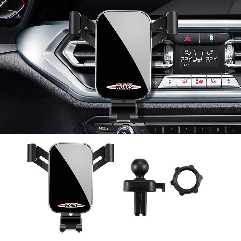 ABS Car Phone Holder 360 Rotation Gravity Auto Grip Bracket For BMW MINI One Cooper JCW Countryman Clubman Cabrio Paceman Coupe