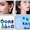 Resin Earring Molds DIY Crystal Epoxy Mold Stripe Shape Homemade Jewelry Silicone Mold for Making Earring Pendant Craft