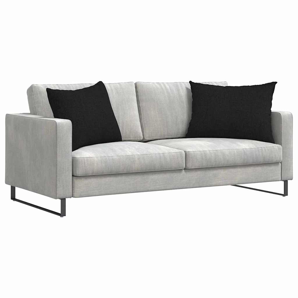 Sofa Cushions 2 pcs Black 70 x 50 cm Fabric
