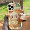 Phone Case: 2D Flat Design Suitable for iPhone 18 17 16 15 14 13 Pro Protective Case, Milky White Little Cat, Perfect Christmas and Halloween Holiday