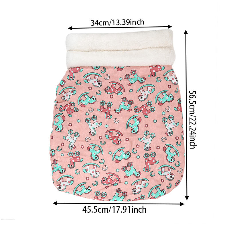 Sleeping Bag Nest Winter Warmth And Cold Proof Semi-enclosed Pet Kitten Nest Universal Pet Comfort Bedding Pet Supplies