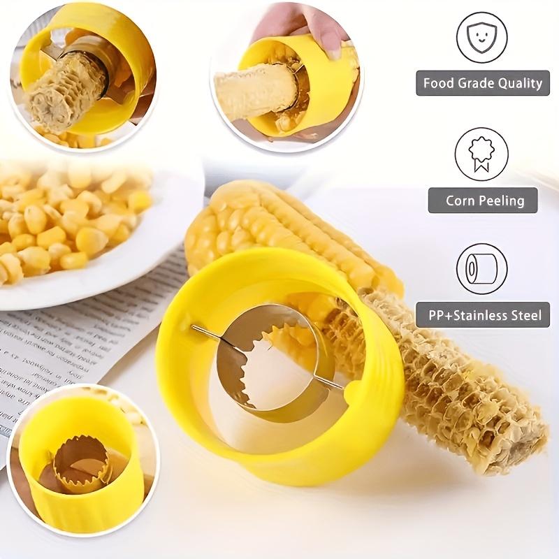 Home 3pcs Set/1pc Manual Corn De-Sheller And 2pcs Storage Hooks/Multifunctional Fruit And Vegetable Peeler 2-In-1 Tool/Fast And Efficient Corn Kernel