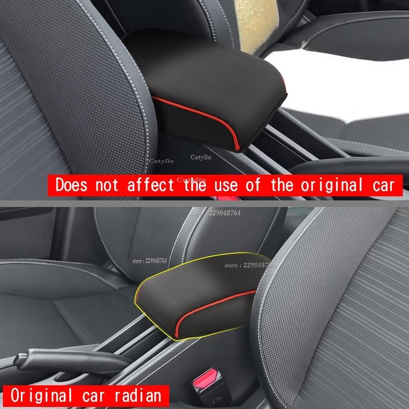 For HONDA WR-V WRV DG5 Series 2024 2025 leather Center Console Armrest Box Cover Pad Anti-Scratch Armrest Cushion accessories Cu