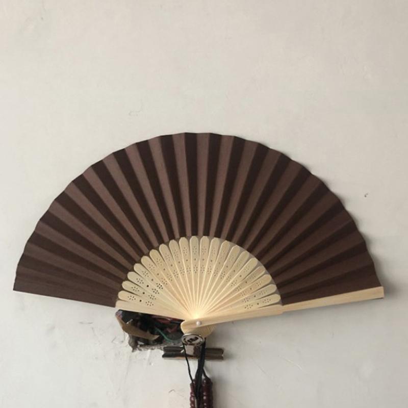 Folding Fan Hand Diy Chinese Folding Fan Wooden Bamboo Antiquity Folding Fan