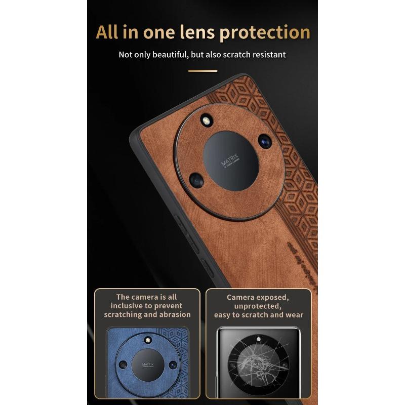 Luxury Business Leather Phone Case for Honor 100 90 80 70 60 Pro Shockproof Cover for Honor 80 SE 80GT 60SE Bumper Coque