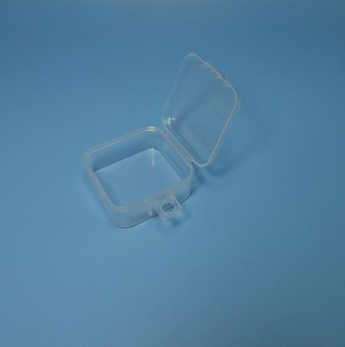 Square pp plastic fishing hook box, semi-transparent square packaging box, small parts organizer