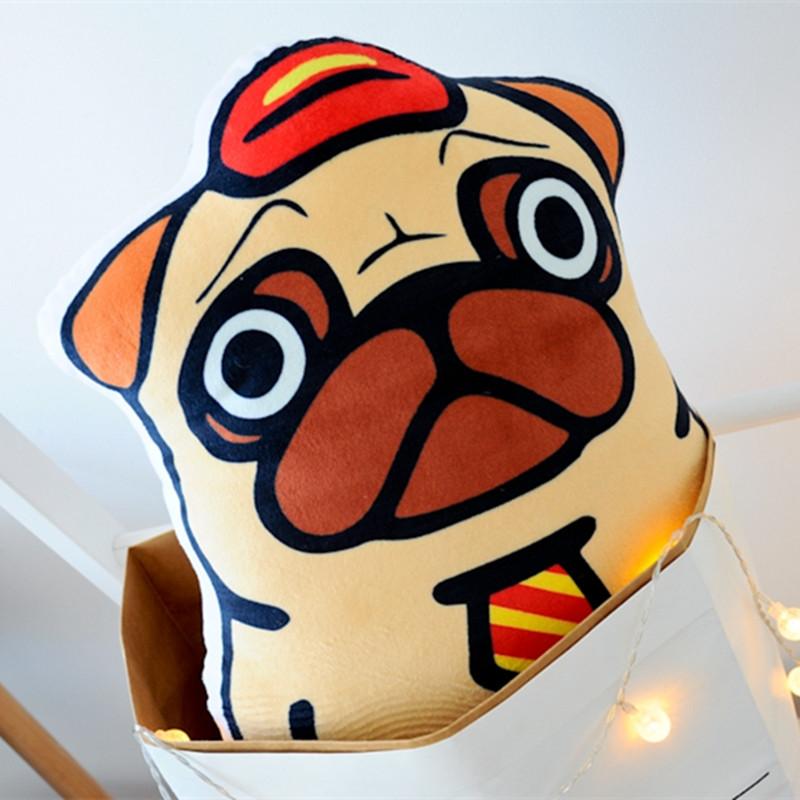 50cm Cartoon Animal Dog Plush Pillow Stuffed Cute Bulldog And Sharpei Dog Plush Doll Sofa Pillow Cus