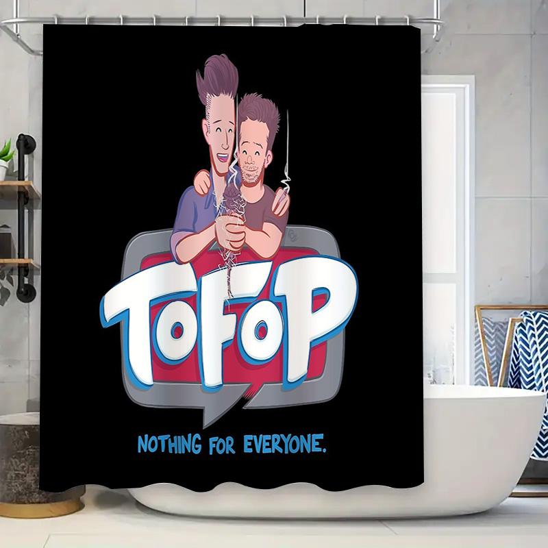 

Funny Anime Shower Curtain Japanese Manga Bathroom Decor Washable Waterproof Home Decor Anime Lover Gift Japanese Style W60H190(CM)-1 Pcs