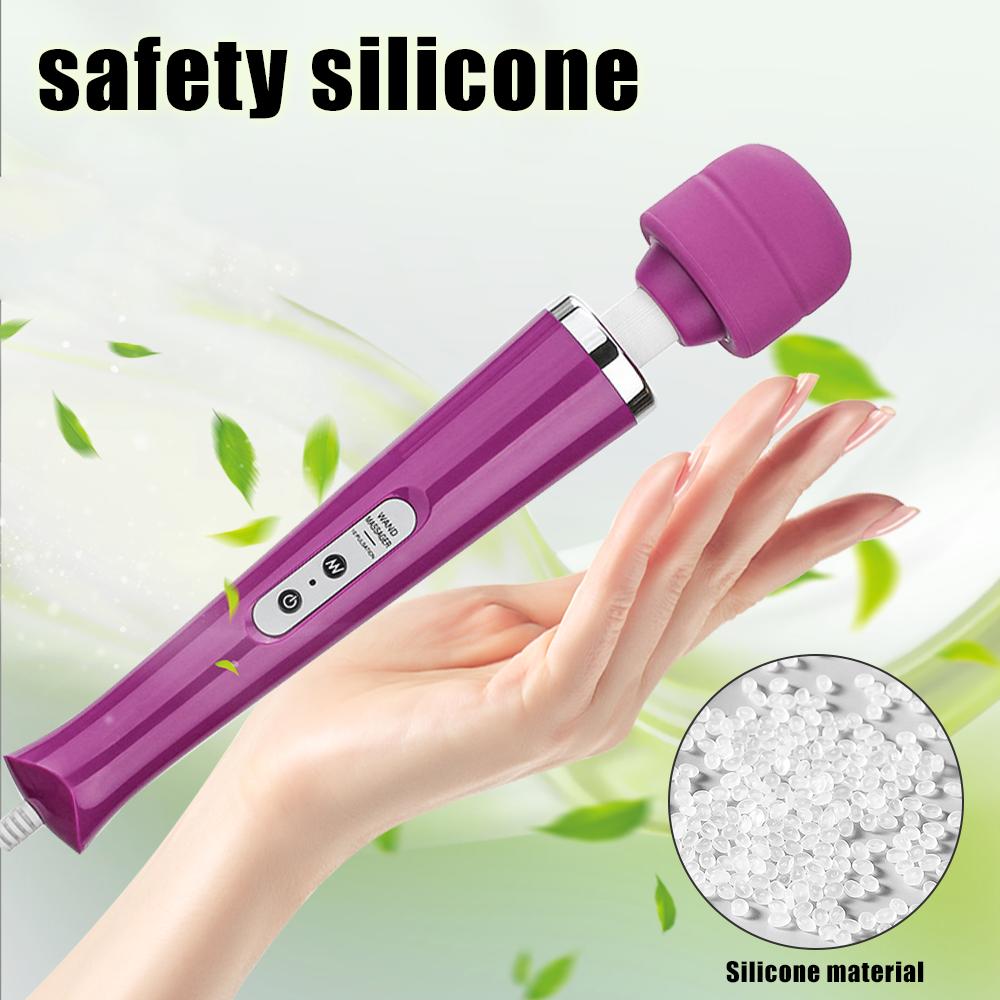 Oversized Head Vibrator AV Rod Stimulation Massager Female Masturbator Powerful Vibration Massage Stick Adult Sex Toy for Women