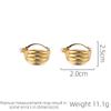 Retro Stripe Imitation Pearl  Women's Earrings Design Simple And Versatile Fashion Women's Earrings