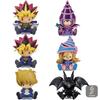 Re Ment Yu Gi Oh Collectible Figure Petadoll Sitting Blue Eyes White Dragon Red Eyes Black Dragon Yami Yugi Anime Display