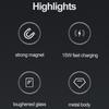 15w All In One Portable 3 In 1 Magnetic  Wireless Charger Multifunction 15W Fast Charging Dock Transparent Design Vertical Charger