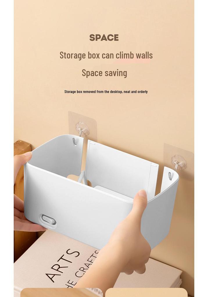 Multi-Functional Desktop Cable Organizer & Power Strip Box
