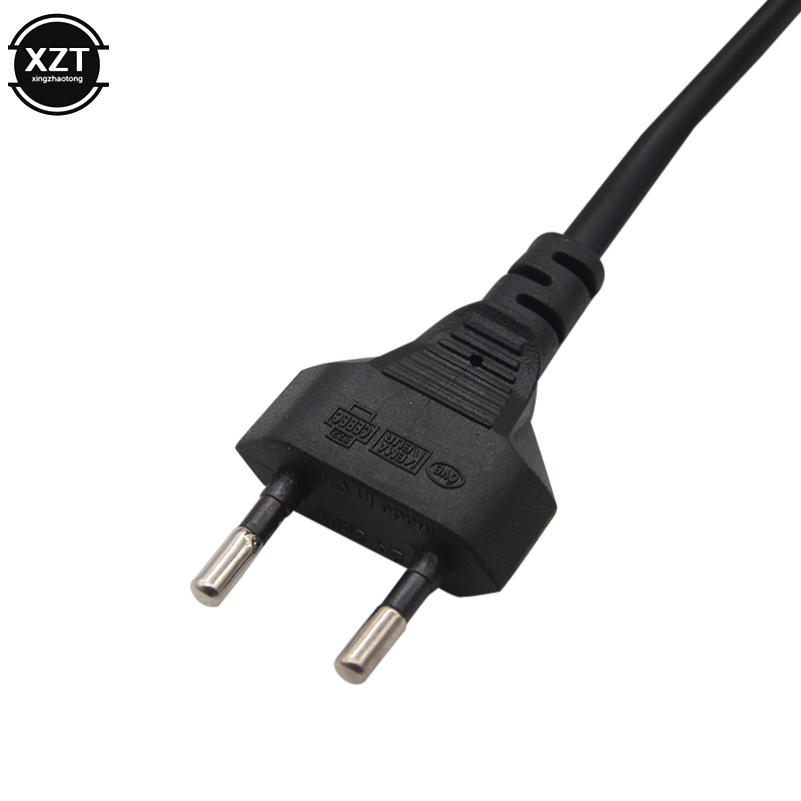 0.6M 2ft-Prong Pin AC EU/US Power Cable High Quality Wire Conductor Power Cord For Desktop Laptop