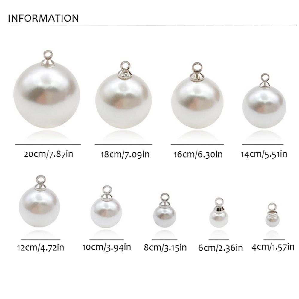 10PCS Handmade Imitation Pearl Clothes Decor DIY Dangle Earrings Pendant  Zipper