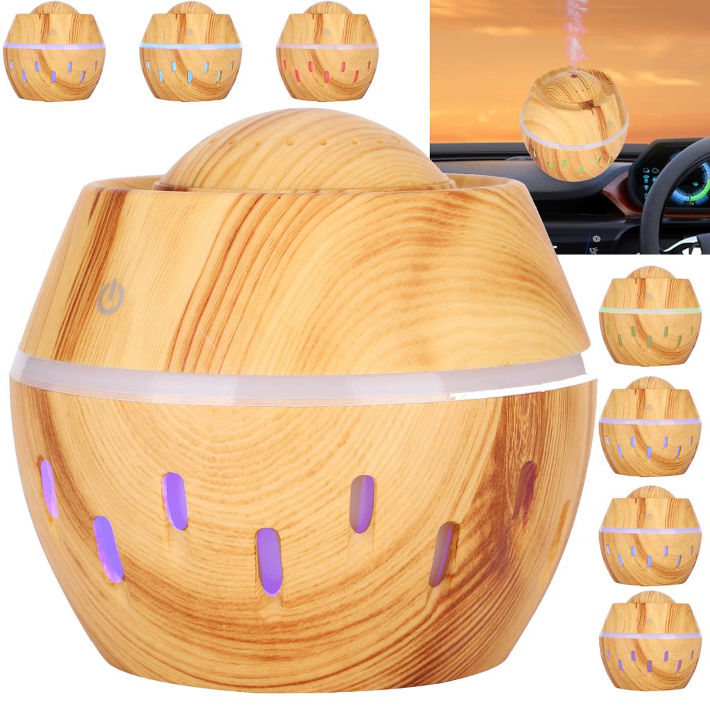 Aroma Diffuser Colorful Light Portable Humidifier Essential Oil Diffuser Car Air Freshener
