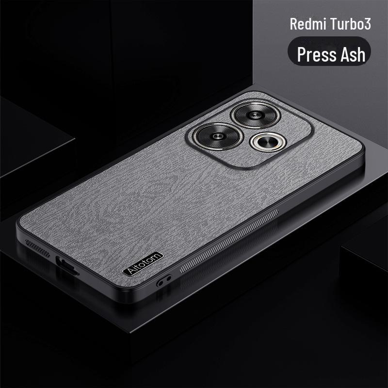 Redmi Note 12 Turbo3 Bark Grain Protective Case - High-Quality Texture and Full Coverage