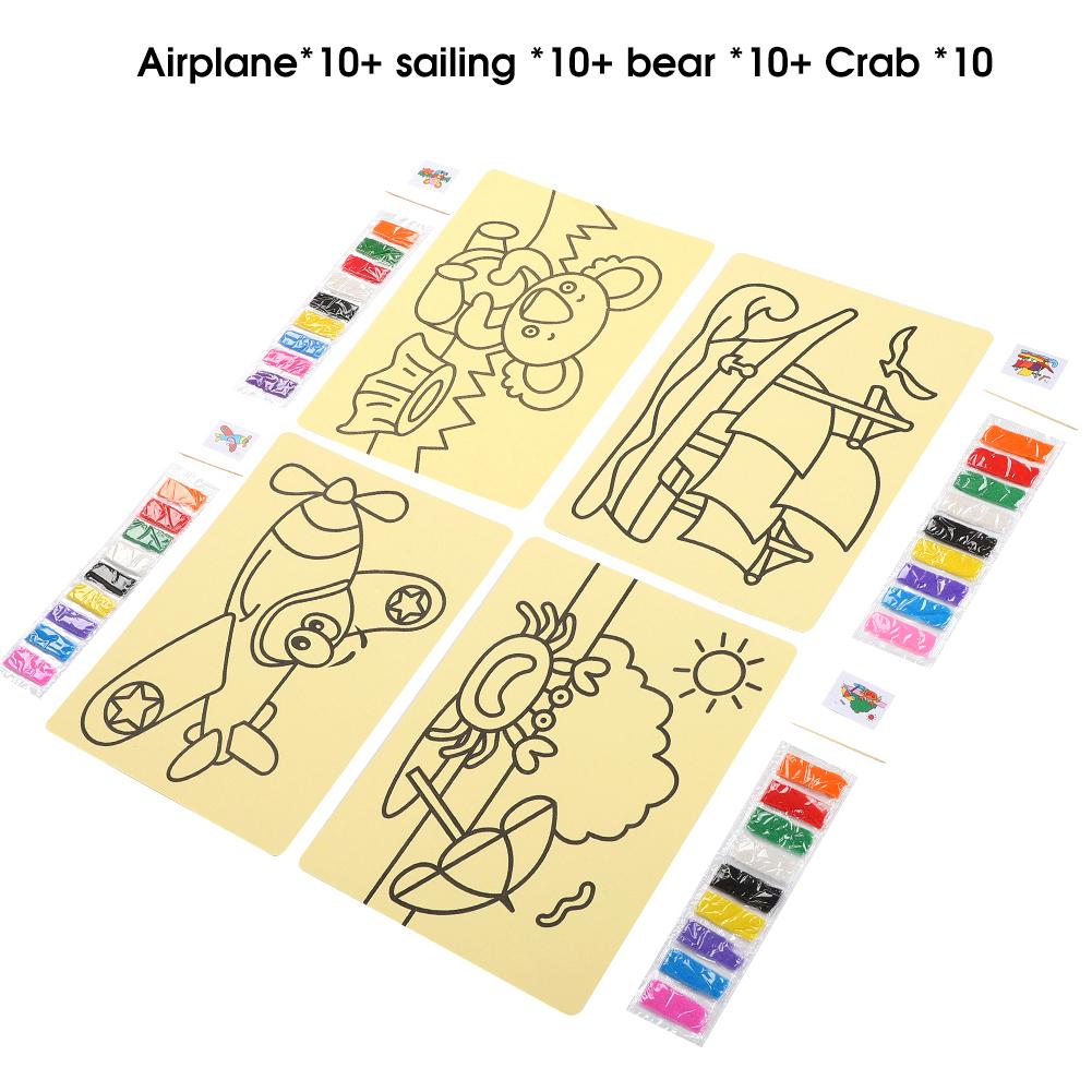 DIY Sand Art Painting Kit Children Picture Drawing Crafts Educational Toys Art Enlightenment Tools