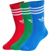 Kids Trefoil 3-Stripe Mid-Calf Socks (3-Pack)