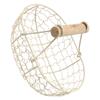1Pcs Retro Style Storage Basket Iron Household Kitchen Organizer Decorative Fruit Bread Container Desktop Organizer for Home
