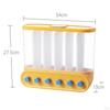 Wall Mounted Dry Food Divided Dispenser, Cereal Storage Box Grains Rice Nut Organizer for Home