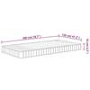 VidaXL Matelas en mousse moyennement doux 120x200 cm 373022