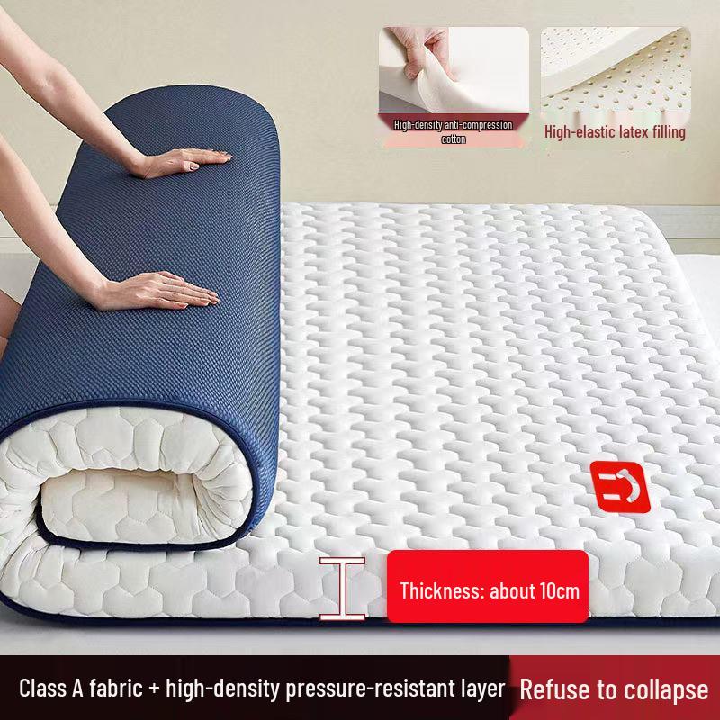 Class A Latex Mattress Topper: Soft, Thickened Tatami Pad for Dorm and Rental Rooms