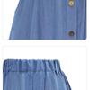 A-Shaped High Waist Mid-Length Jean Skirt Women Loose And Slim Casual Half-Length Skirt