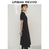 UR 2025 Spring Women's Casual Short-Sleeve Long Dress