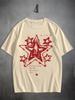 Men's Graphic Tee - Casual & Loose Dark Academia Short Sleeve T-Shirt Oversized Baggy Tops T-Shirt Black