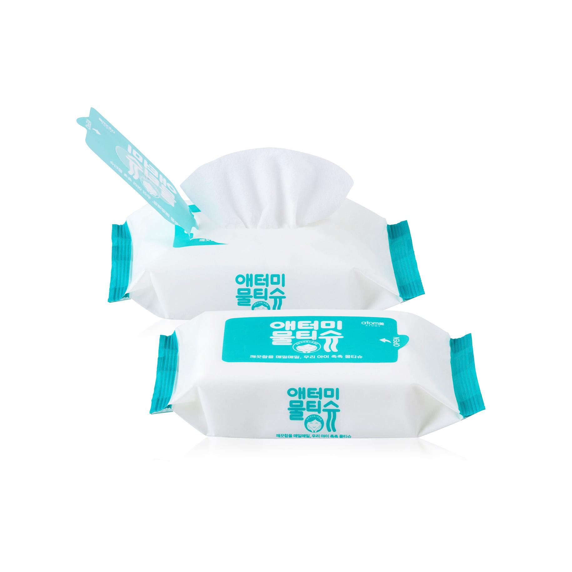 Atomy Portable Wet Wipes (20 sheets x 3 packs)