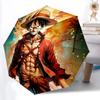1 Stück One Piece Monkey D. Luffy Automatisches Öffnungs-/Schließschirm   Kompakter Reiseschirm, 8 Rippen, Robust, Perfekt für Damen & Herren    a0923165